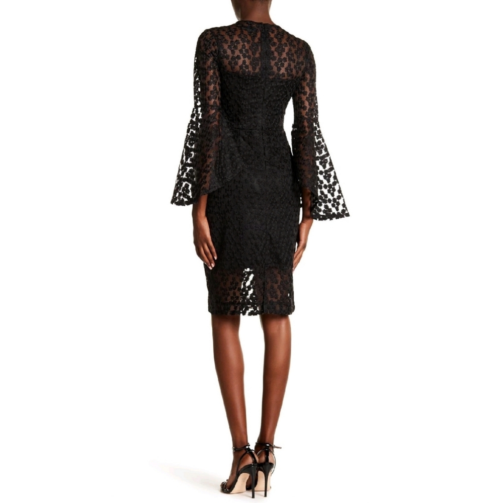 NWT Alexia Admor Crochet Lace Bell Sleeve D - Picture 4 of 7